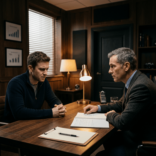 חוקר פרטי מבצע תשאול מקצועי