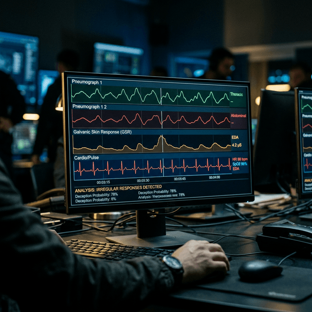 Analysis of polygraph charts and results